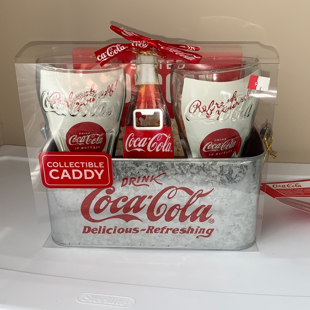 Coca-Cola Red & White Collectible Caddy Gift Set